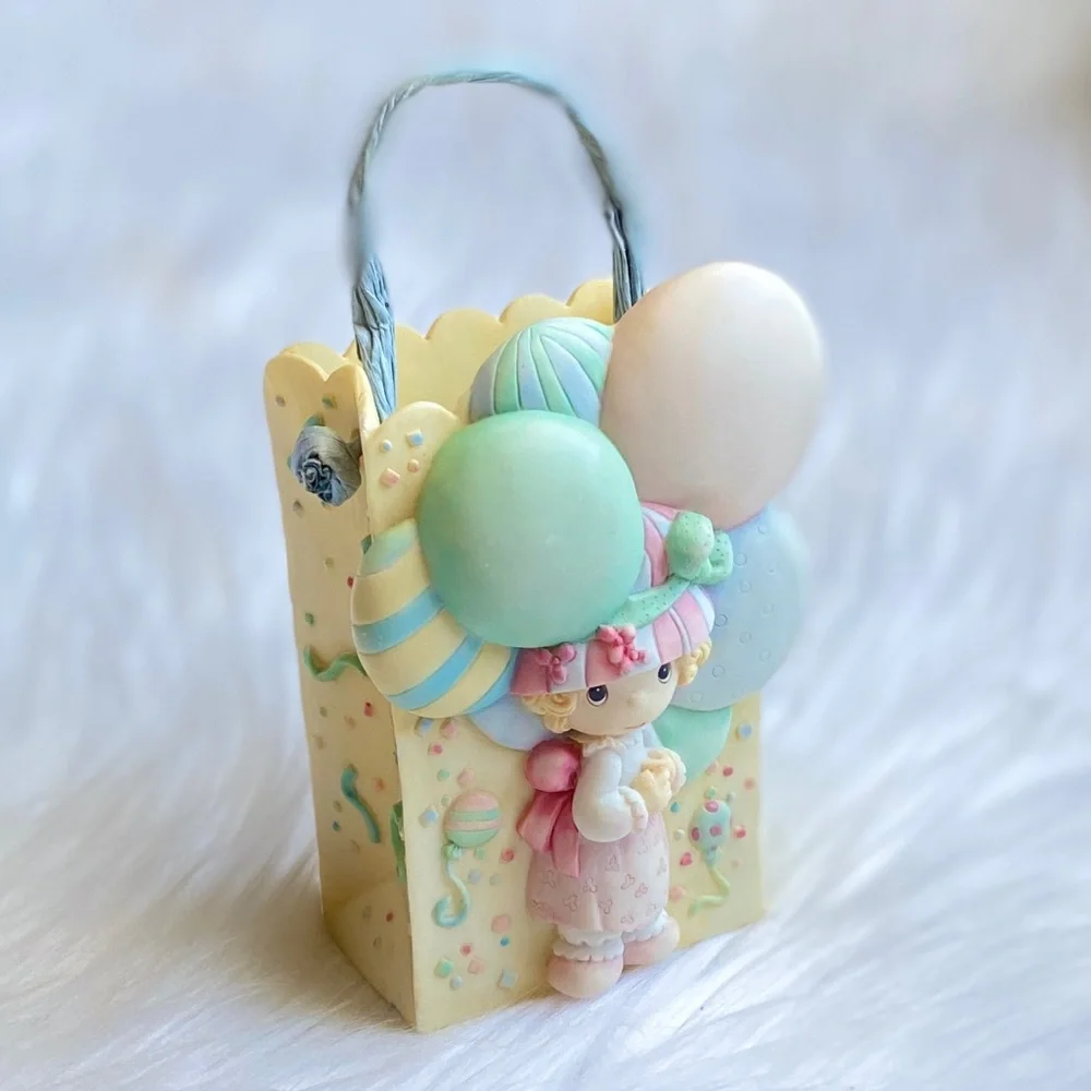 Vintage 1995 Precious Moments Birthday Figurine “Basket” - Picture 2 of 11